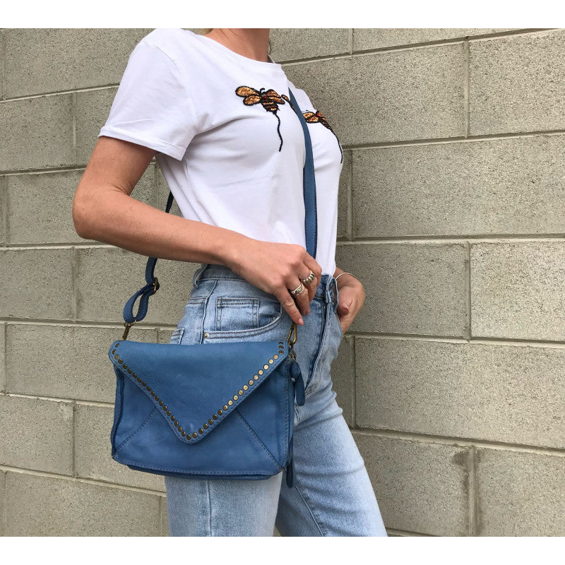 Damska skórzana torba na ramię - BL44