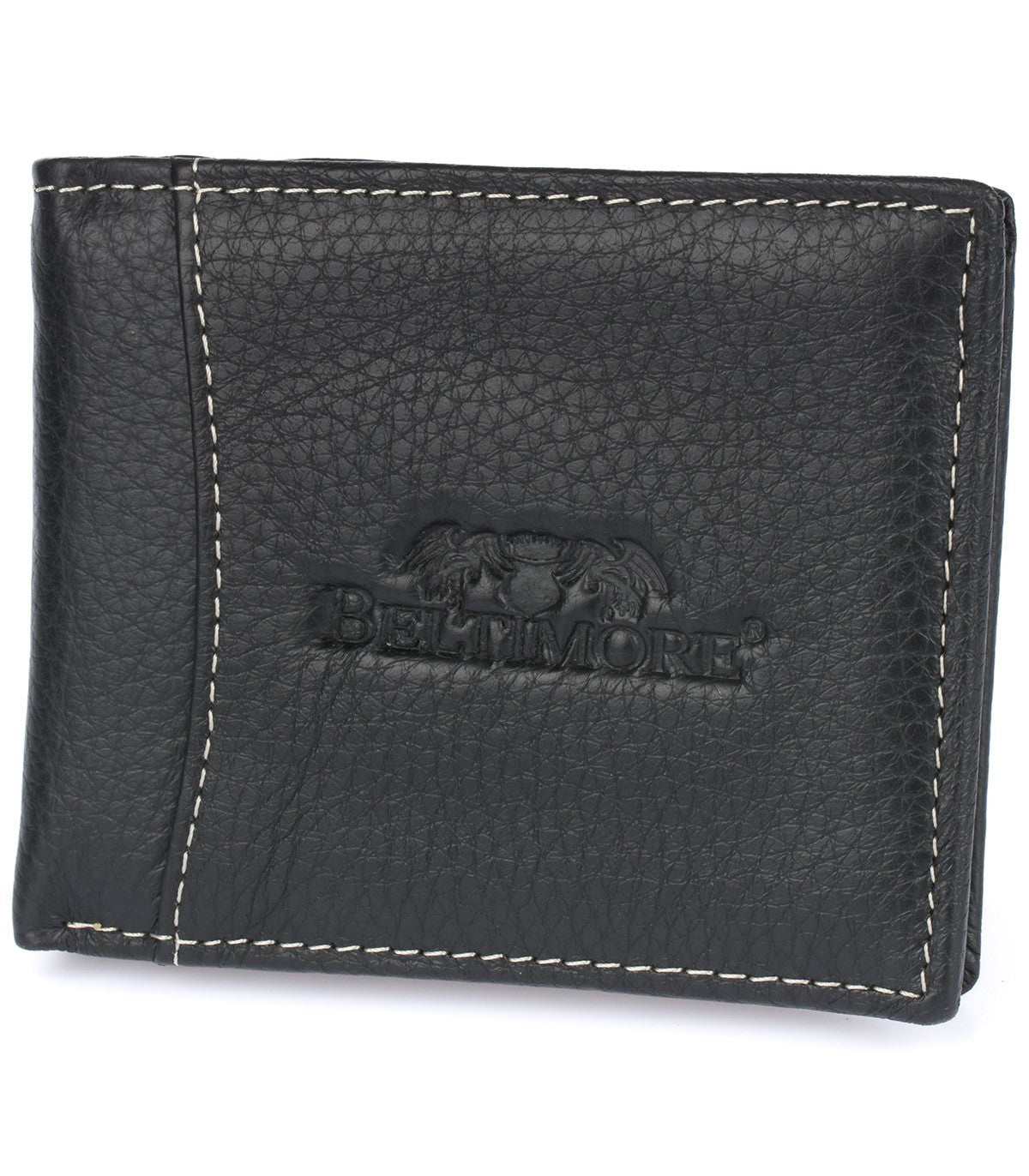 Portfel skórzany męski mały czarny Beltimore z RFiD L54