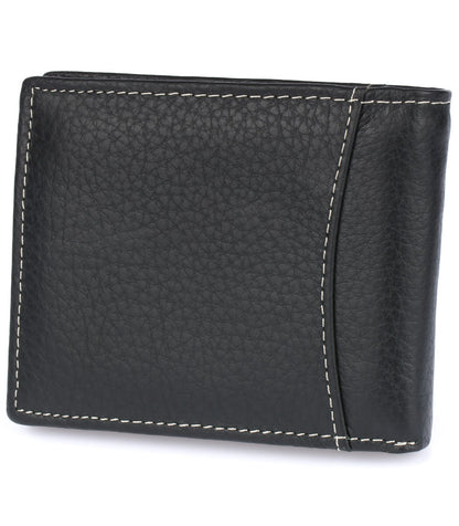 Portfel skórzany męski mały czarny Beltimore z RFiD L54