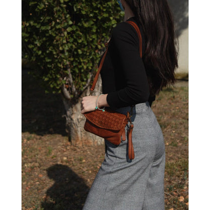 Damska skórzana torba na ramię - BL112