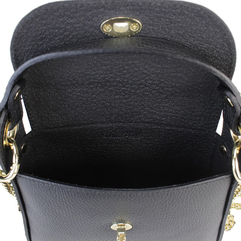 Torebka kompaktowa do ręki z ozdobą 5697