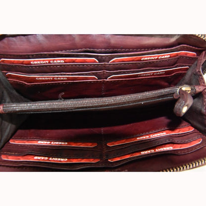 Damska skórzana saszetka na ramię - 1764