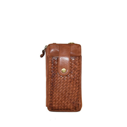 Damska skórzana saszetka na ramię - 1764